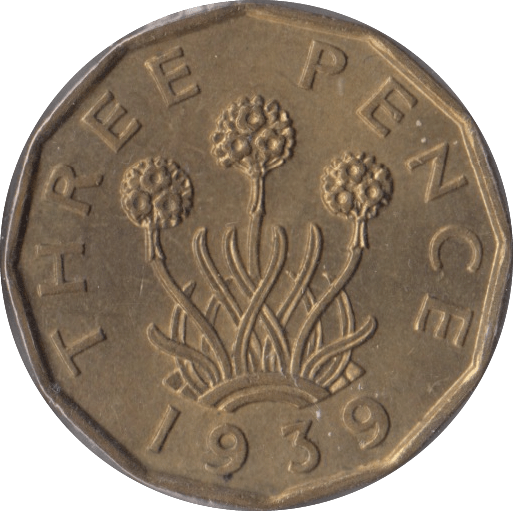 1939 BRASS THREEPENCE ( BU ) - Threepence - Cambridgeshire Coins