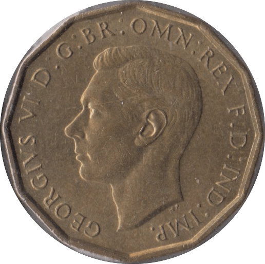 1939 BRASS THREEPENCE ( BU ) - Threepence - Cambridgeshire Coins