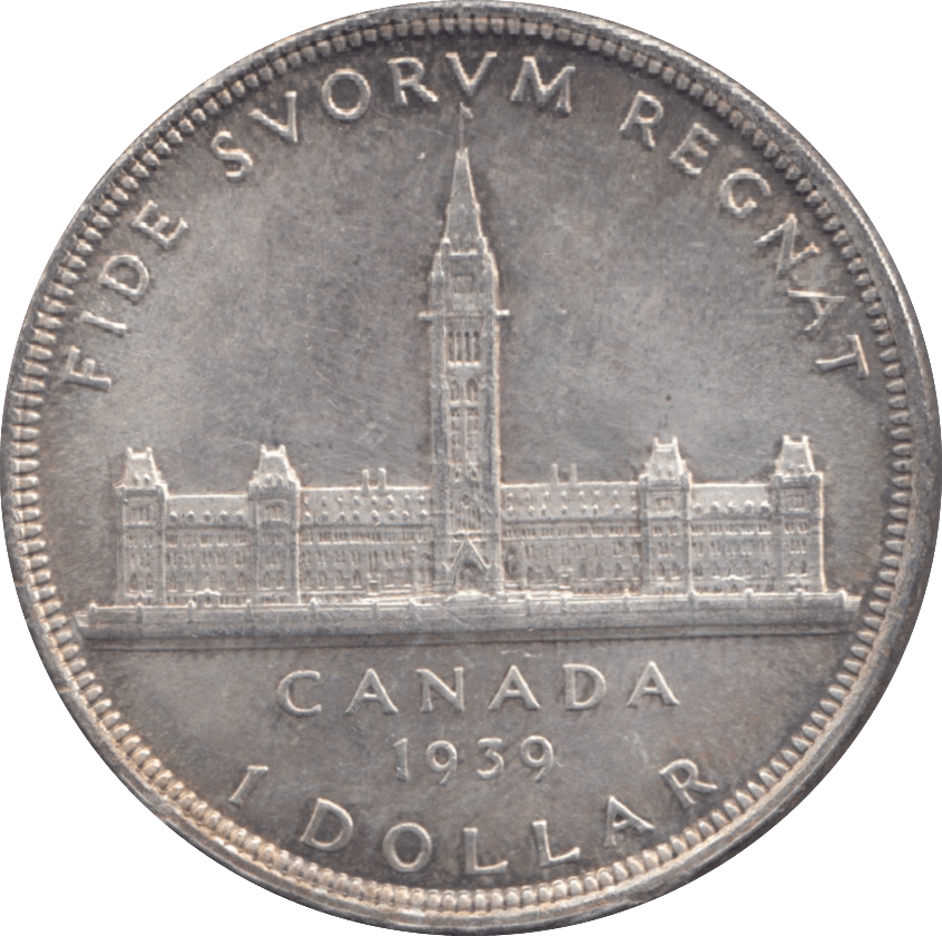 1939 CANADA SILVER ONE DOLLAR 9 - WORLD SILVER COINS - Cambridgeshire Coins