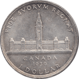 1939 CANADA SILVER ONE DOLLAR 9 - WORLD SILVER COINS - Cambridgeshire Coins