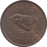 1939 FARTHING ( BU ) 5 - Farthing - Cambridgeshire Coins