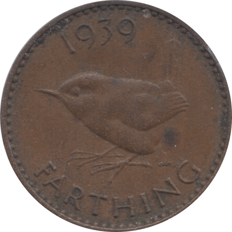 1939 FARTHING ( EF ) - Farthing - Cambridgeshire Coins