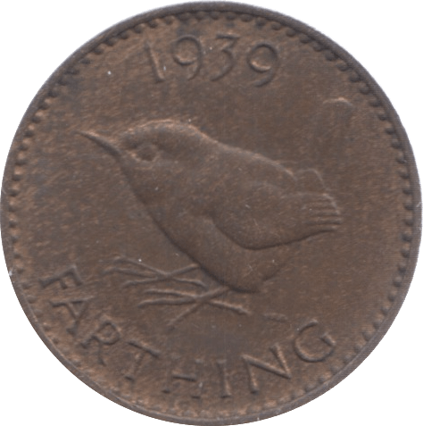 1939 FARTHING ( UNC ) 5 - Farthing - Cambridgeshire Coins