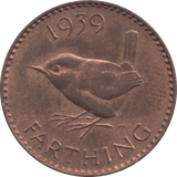 1939 FARTHING ( UNC ) - Farthing - Cambridgeshire Coins