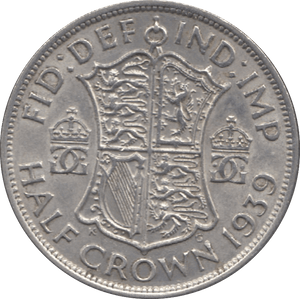 1939 HALFCROWN 2 ( EF ) - Halfcrown - Cambridgeshire Coins