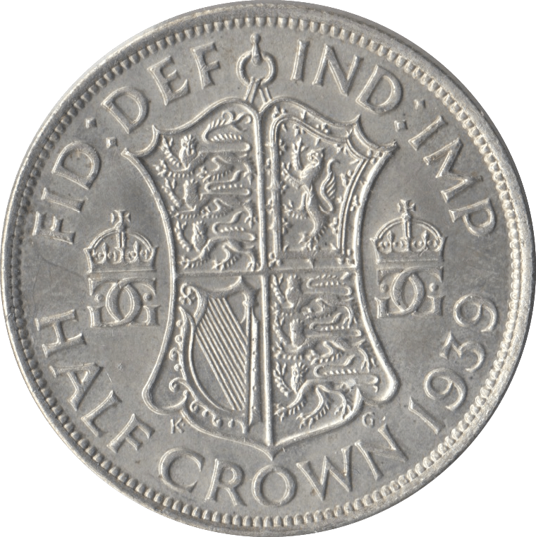 1939 HALFCROWN ( AUNC ) - Halfcrown - Cambridgeshire Coins