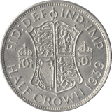 1939 HALFCROWN ( AUNC ) - Halfcrown - Cambridgeshire Coins