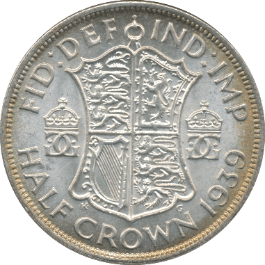 1939 HALFCROWN ( BU ) - Halfcrown - Cambridgeshire Coins