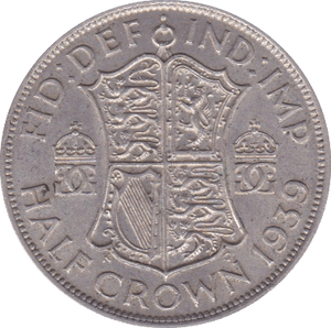 1939 HALFCROWN ( EF ) - Halfcrown - Cambridgeshire Coins