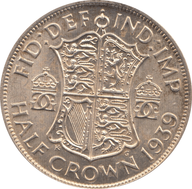 1939 HALFCROWN ( UNC ) 4 - HALFCROWN - Cambridgeshire Coins