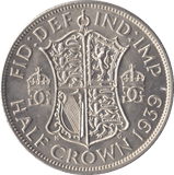 1939 HALFCROWN ( UNC ) - Halfcrown - Cambridgeshire Coins