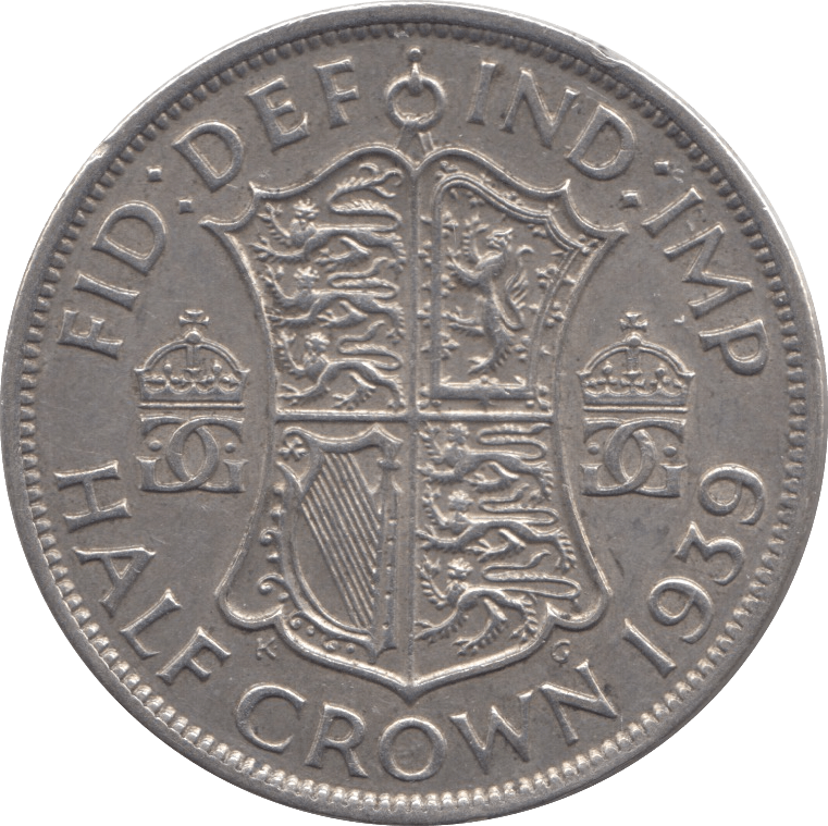 1939 HALFCROWN ( VF ) 8 - Halfcrown - Cambridgeshire Coins