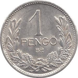 1939 HUNGARY SILVER 1 PENGO - SILVER WORLD COINS - Cambridgeshire Coins