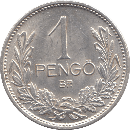 1939 HUNGARY SILVER 1 PENGO - SILVER WORLD COINS - Cambridgeshire Coins
