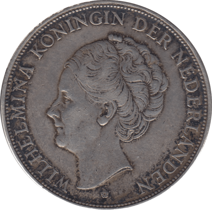1939 NETHERLANDS 2 1/2 GULDEN - SILVER WORLD COINS - Cambridgeshire Coins