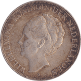 1939 NETHERLANDS SILVER 2 1/2 GUILDER - SILVER WORLD COINS - Cambridgeshire Coins