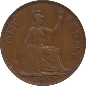 1939 PENNY 1 ( GVF ) 5 - Penny - Cambridgeshire Coins