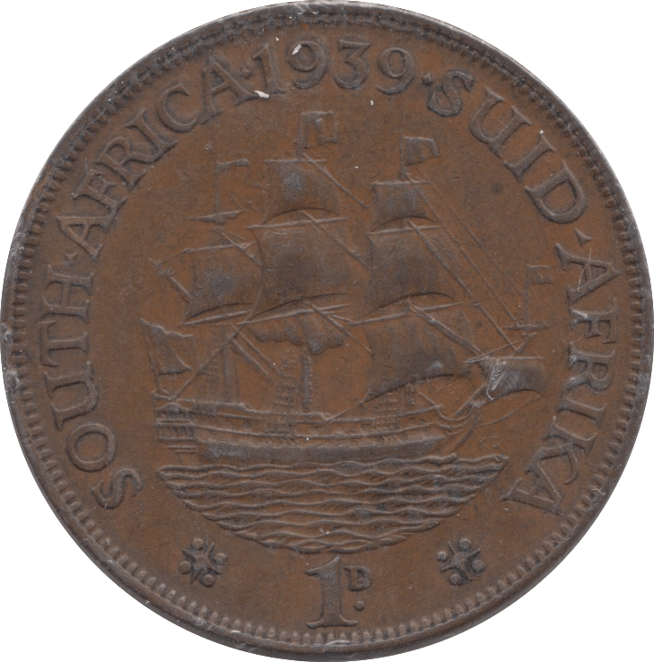 1939 PENNY SOUTH AFRICA - WORLD COINS - Cambridgeshire Coins