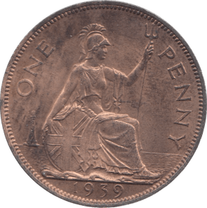 1939 PENNY ( UNC ) 26 - Penny - Cambridgeshire Coins