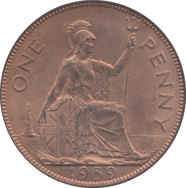 1939 PENNY ( UNC ) 3 - Penny - Cambridgeshire Coins