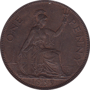 1939 PENNY ( UNC ) A - Penny - Cambridgeshire Coins
