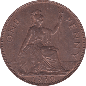 1939 PENNY ( UNC ) C - Penny - Cambridgeshire Coins