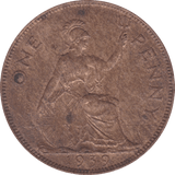 1939 PENNY ( UNC ) D - Penny - Cambridgeshire Coins