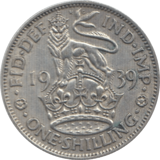 1939 SHILLING ( EF ) 1 - Shilling - Cambridgeshire Coins