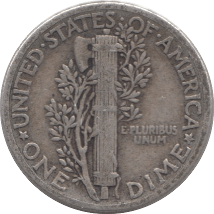 1939 SILVER 1 DIME USA - SILVER WORLD COINS - Cambridgeshire Coins