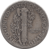 1939 SILVER 1 DIME USA - SILVER WORLD COINS - Cambridgeshire Coins