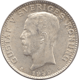 1939 SILVER 1 KRONA SWEDEN - SILVER WORLD COINS - Cambridgeshire Coins