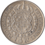 1939 SILVER 1 KRONA SWEDEN - SILVER WORLD COINS - Cambridgeshire Coins