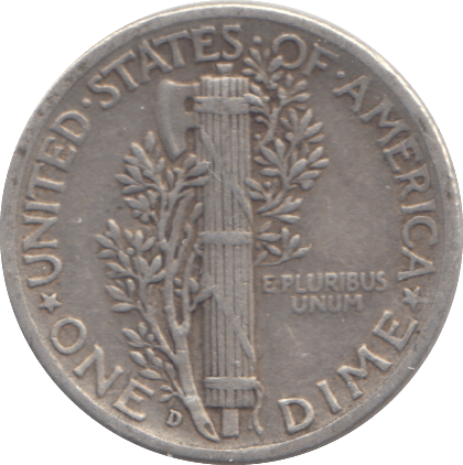 1939 SILVER DIME USA - WORLD COINS - Cambridgeshire Coins