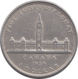 1939 SILVER ONE DOLLAR CANADA - WORLD SILVER COINS - Cambridgeshire Coins