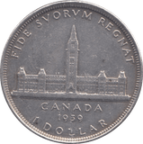 1939 SILVER ONE DOLLAR CANADA - WORLD SILVER COINS - Cambridgeshire Coins
