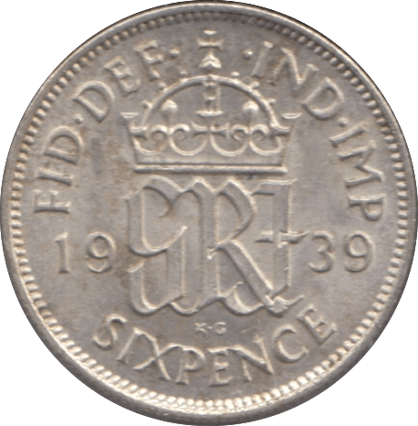 1939 SIXPENCE ( AUNC ) - Sixpence - Cambridgeshire Coins