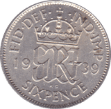 1939 SIXPENCE ( BU ) - Sixpence - Cambridgeshire Coins