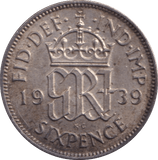1939 SIXPENCE ( UNC ) - Sixpence - Cambridgeshire Coins