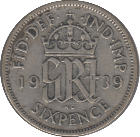 1939 SIXPENCE ( VF ) 7 - Sixpence - Cambridgeshire Coins