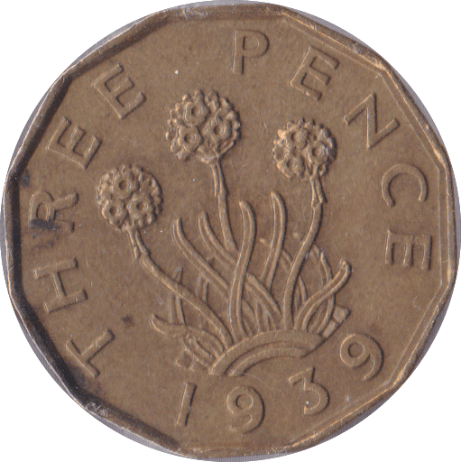 1939 THREEPENCE ( AUNC ) - Threepence - Cambridgeshire Coins