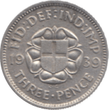 1939 THREEPENCE ( EF ) - Threepence - Cambridgeshire Coins