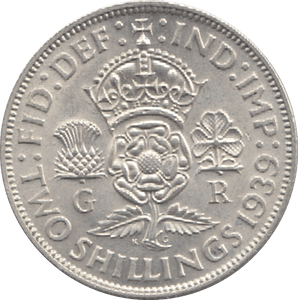 1939 TWO SHILLINGS ( UNC ) 14 - TWO SHILLING - Cambridgeshire Coins