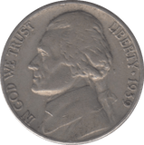 1939 USA 5 CENTS - WORLD COINS - Cambridgeshire Coins
