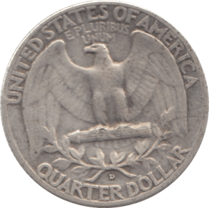 1939 USA SILVER 1/4 DOLLAR - SILVER WORLD COINS - Cambridgeshire Coins