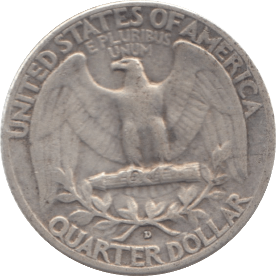 1939 USA SILVER 1/4 DOLLAR - SILVER WORLD COINS - Cambridgeshire Coins