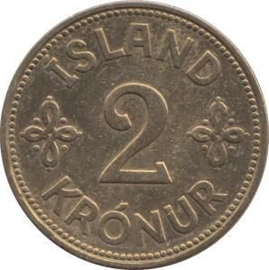 1940 2 KRONUR ICELAND - WORLD COINS - Cambridgeshire Coins