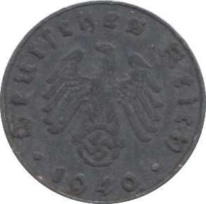 1940 5 RECHSPFENNIG GERMANY - WORLD COINS - Cambridgeshire Coins