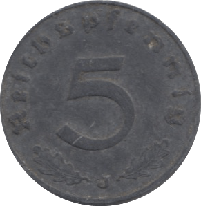 1940 5 RECHSPFENNIG GERMANY - WORLD COINS - Cambridgeshire Coins