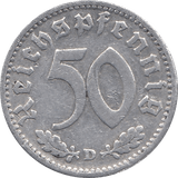 1940 50 PFENNIG WWII GERMANY - WORLD COINS - Cambridgeshire Coins