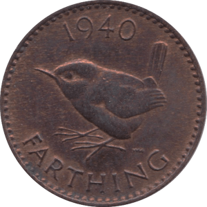 1940 FARTHING ( EF ) 2 - Farthing - Cambridgeshire Coins